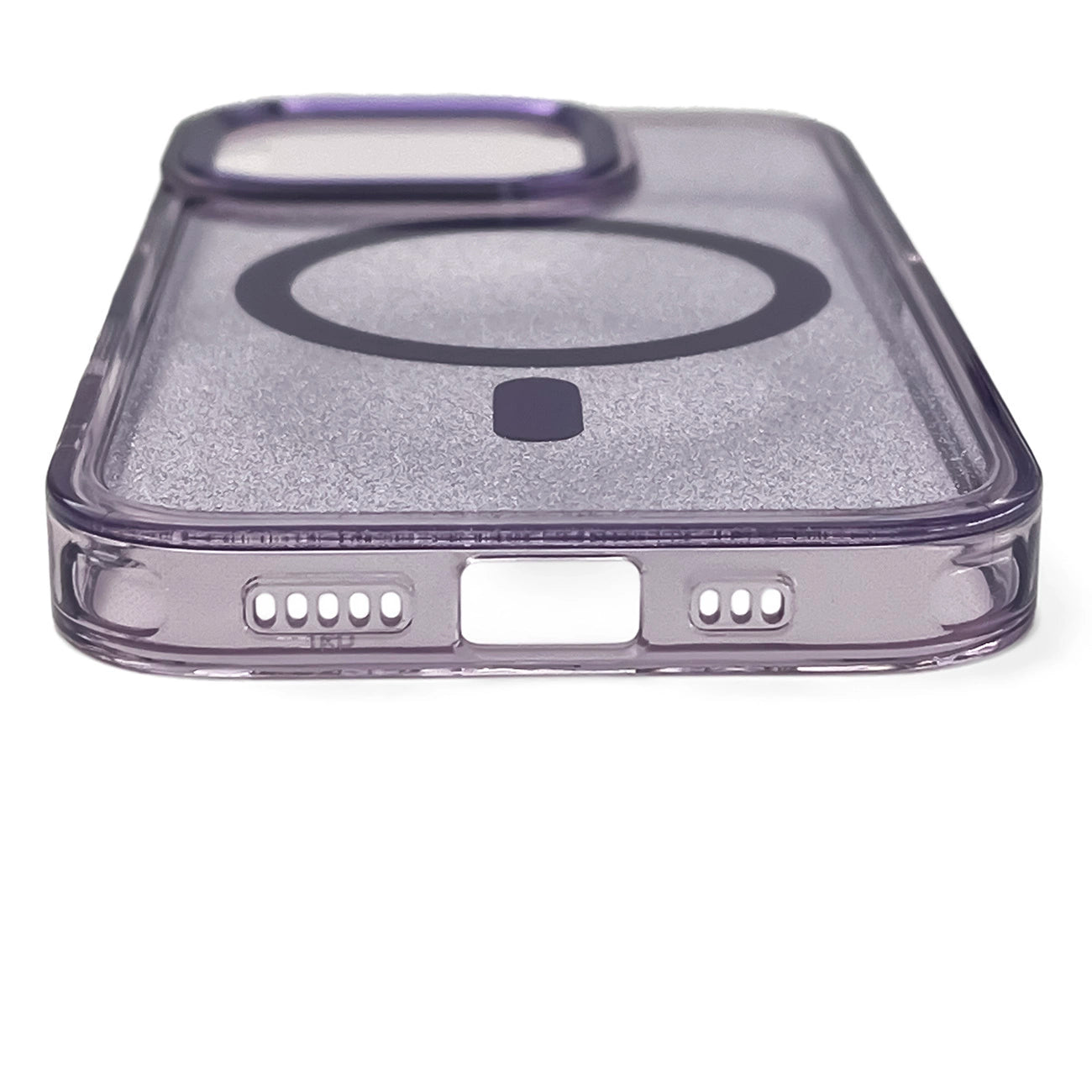Wozinsky Glitter Case with Mag Safe for Samsung Galaxy S25 - Purple with Glitter_4