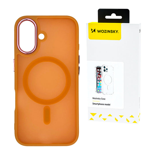 Wozinsky Fashion Case with MagSafe for Samsung Galaxy S24 FE - Orange_0