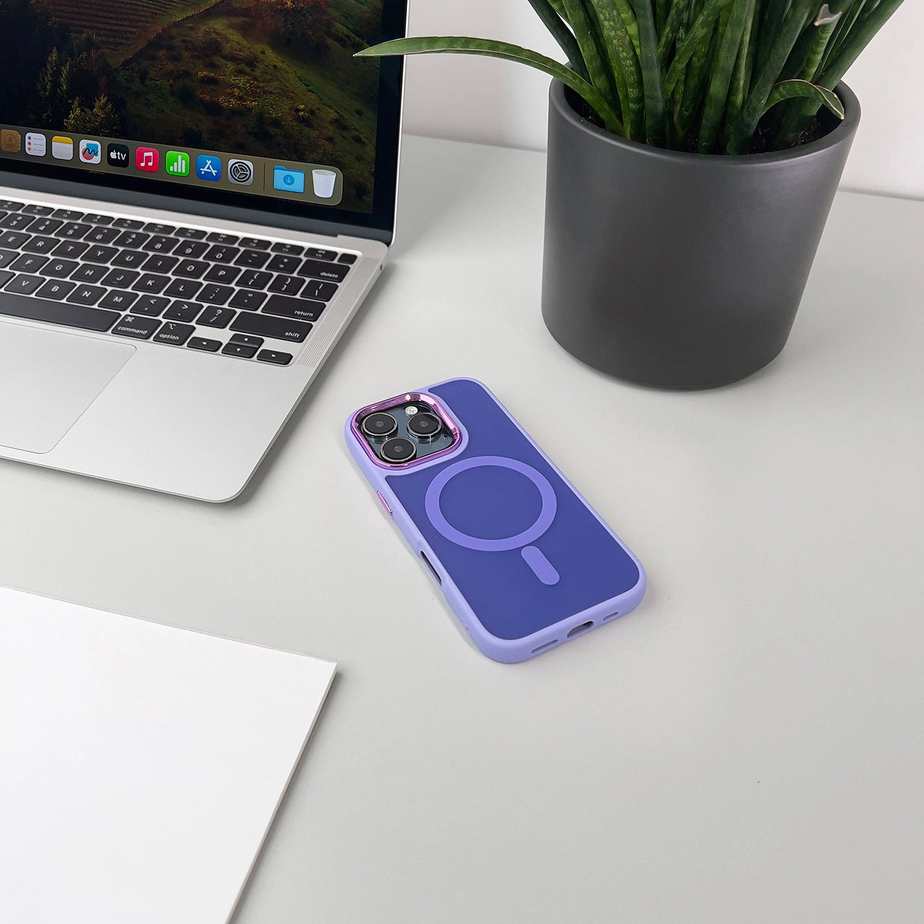 Wozinsky Fashion Case with MagSafe for Samsung Galaxy S24 FE - Purple_4