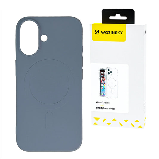 Wozinsky Silicone Case MagSafe Compatible for Samsung Galaxy S24 FE - Gray_0