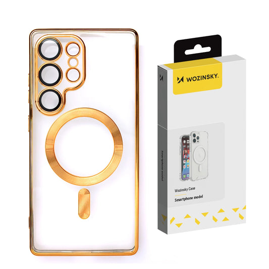 Wozinsky Electroplated Magsafe Case for Samsung Galaxy S24 FE - Gold_0
