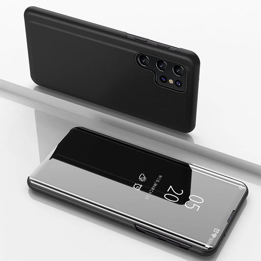Clear View Case for Samsung Galaxy A56 Cover with Flip - Black_0