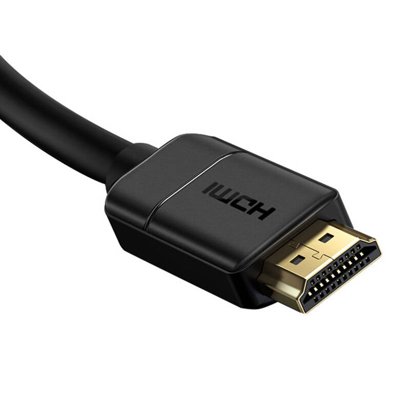 Baseus 2x HDMI 2.0 4K 30Hz Cable, 3D, HDR, 18Gbps, 8m (black)_9