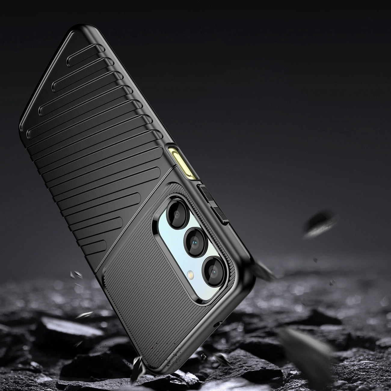 Thunder Case for Samsung Galaxy A56/A36 Silicone Armored Cover - Black_4