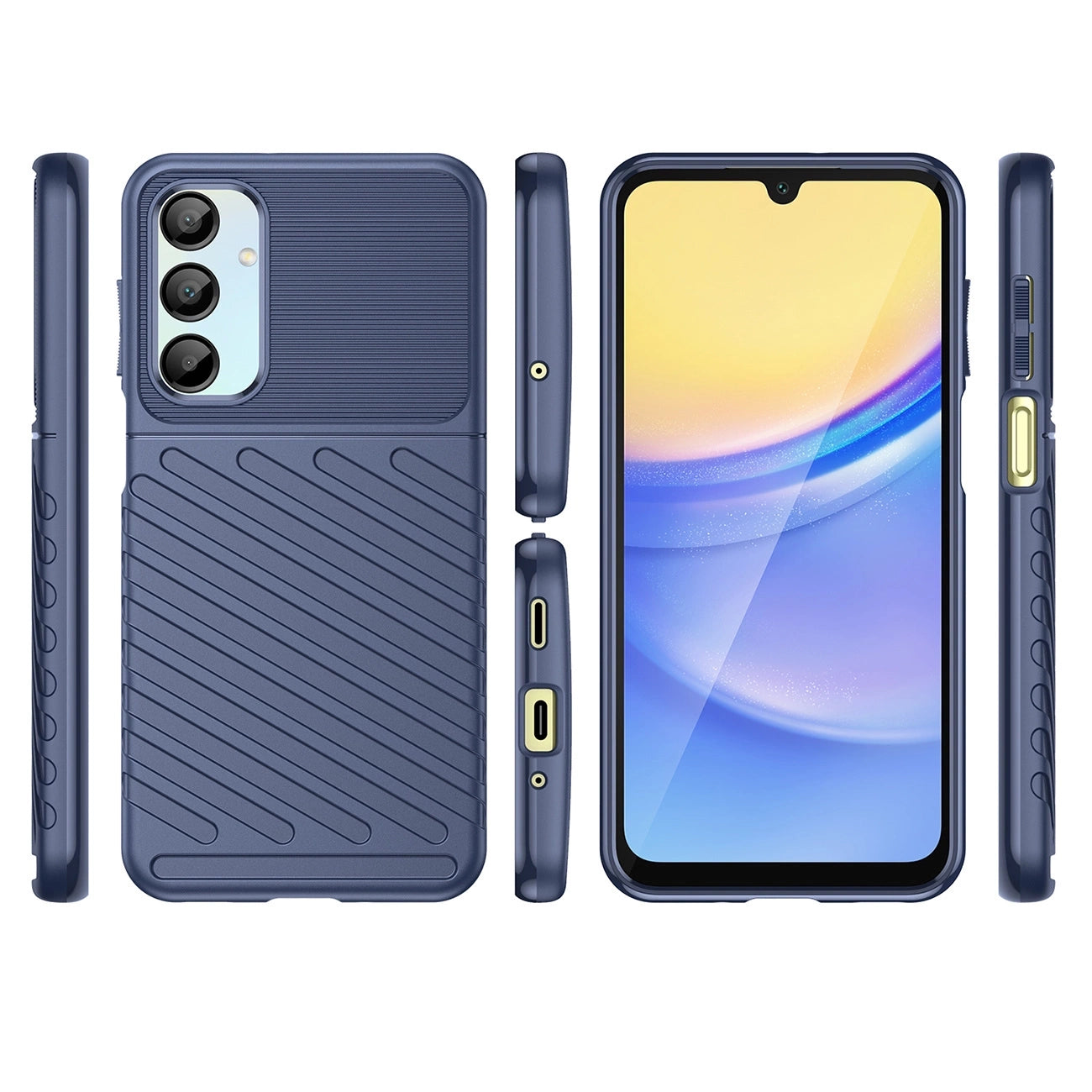 Thunder Case for Samsung Galaxy A56/A36 silicone armored cover - blue_2