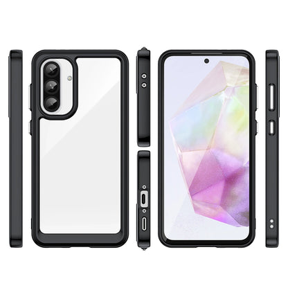 Outer Space Case for Samsung Galaxy A56 Cover with Flexible Frame - Black_1