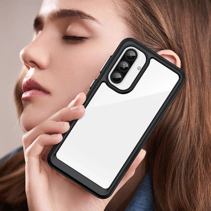Outer Space Case for Samsung Galaxy A56 Cover with Flexible Frame - Black_5