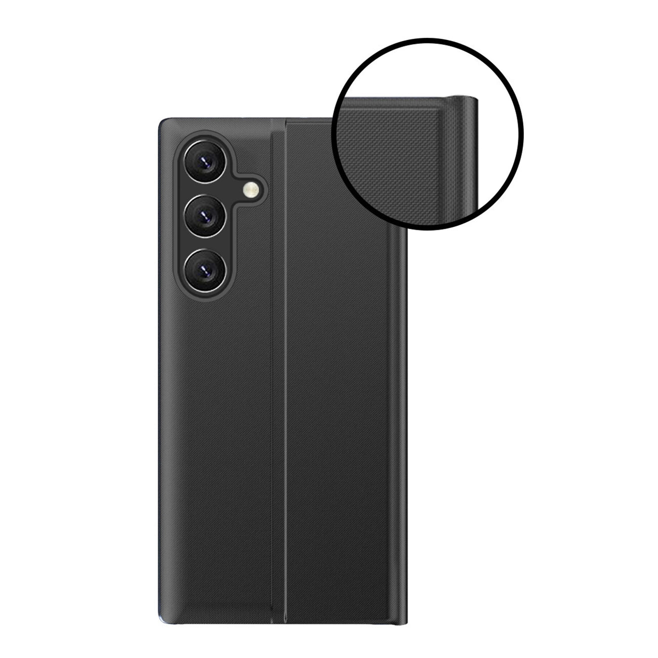 New Sleep Case Flip Cover with Stand Function for Samsung Galaxy A26 - Black_5