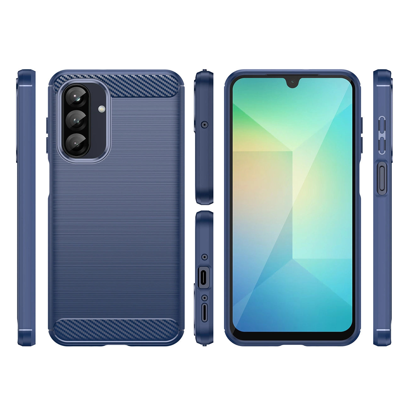 Carbon Case Samsung Galaxy A26 Blue_2