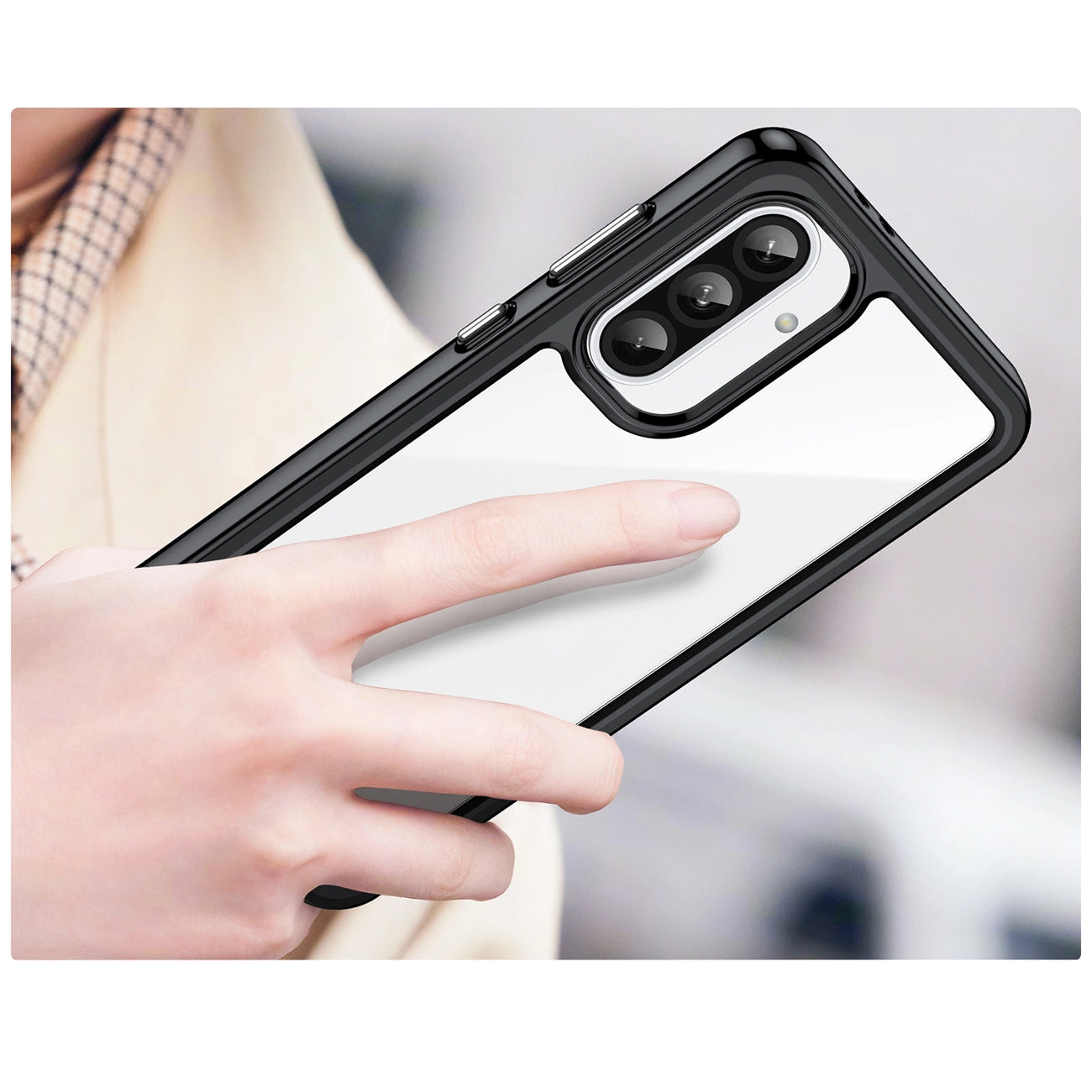 Outer Space Case for Samsung Galaxy A26 Cover with Flexible Frame - Black_3
