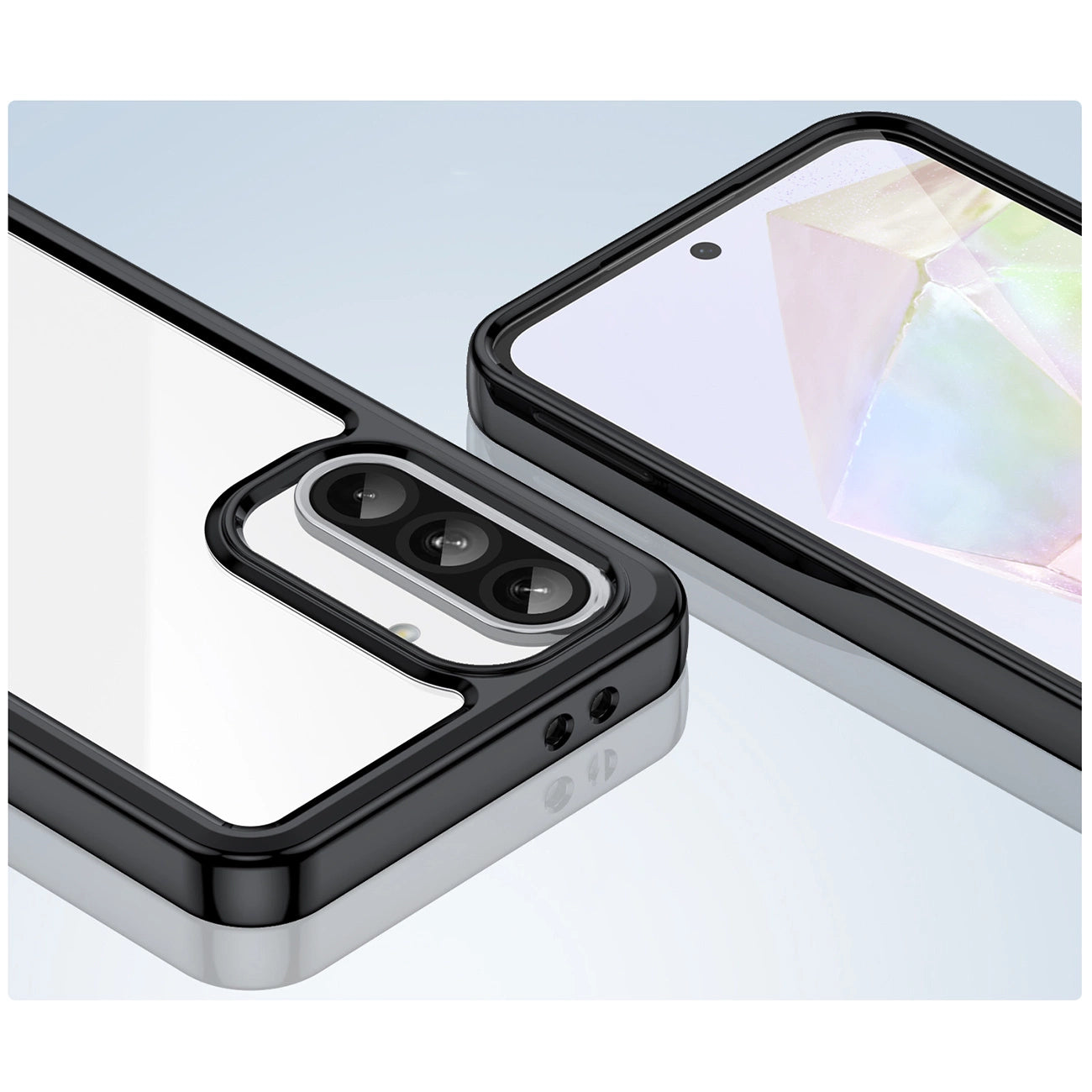 Outer Space Case for Samsung Galaxy A26 Cover with Flexible Frame - Black_4
