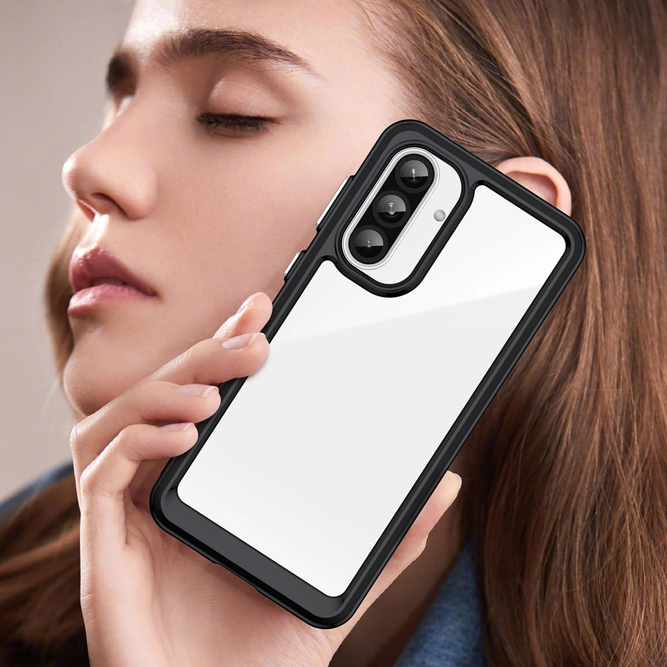 Outer Space Case for Samsung Galaxy A26 Cover with Flexible Frame - Black_5