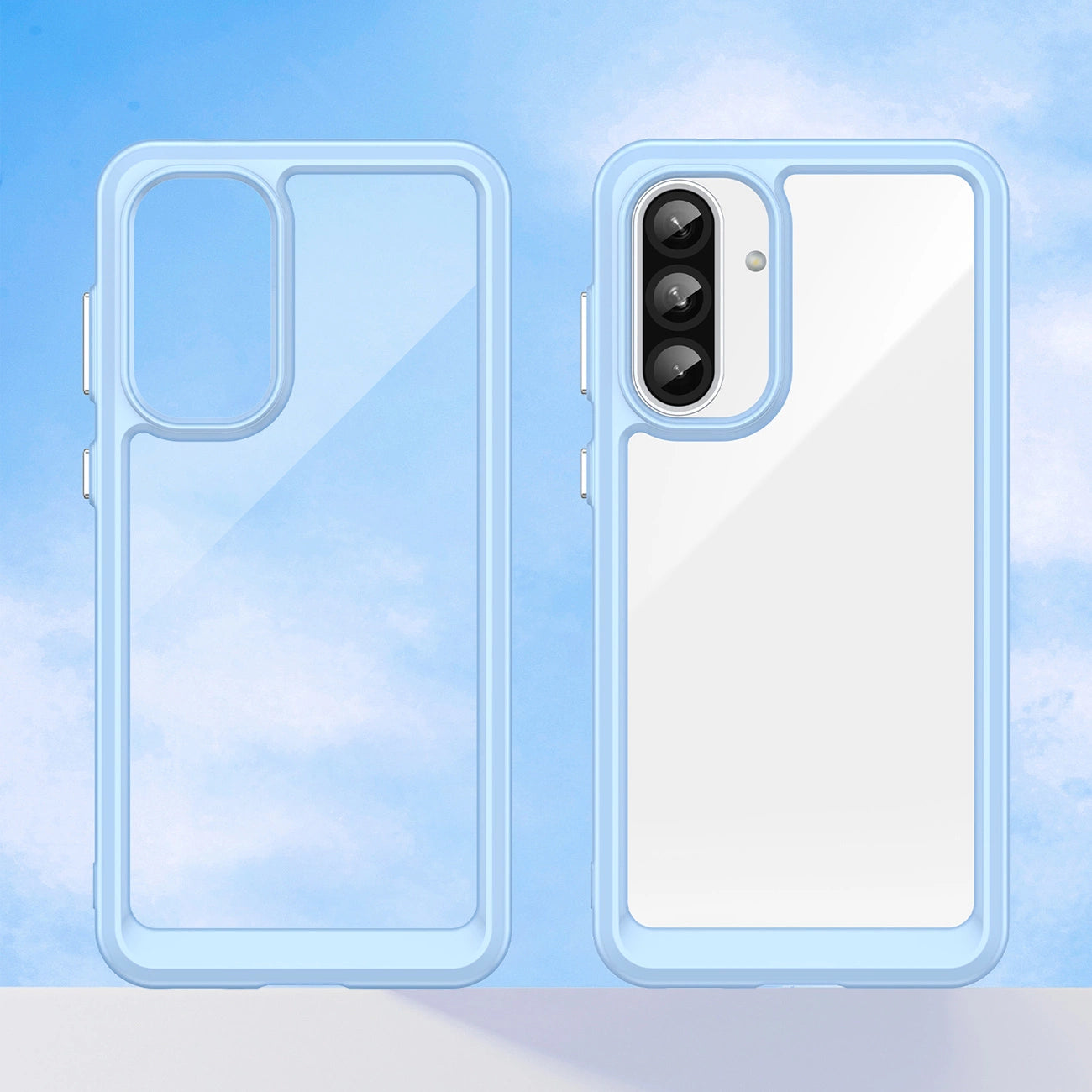 Outer Space Case for Samsung Galaxy A26 Cover with Flexible Frame - Blue_6