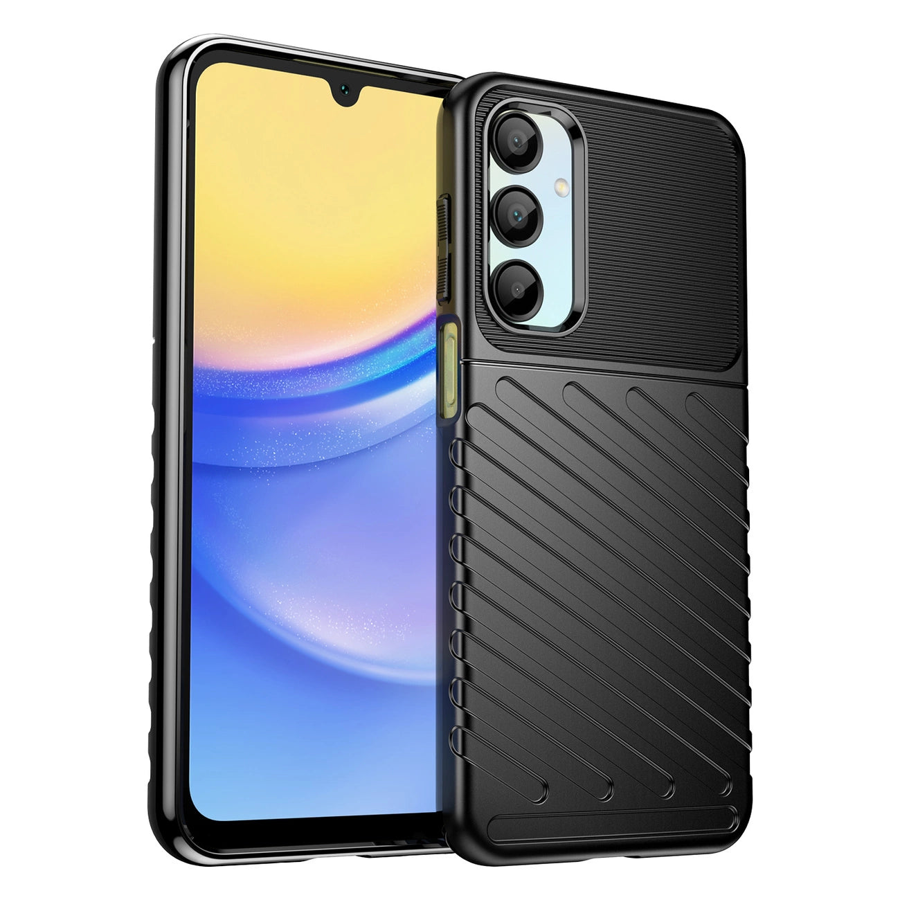 Thunder Case for Samsung Galaxy A26 Silicone Armored Cover - Black_0