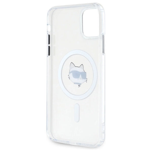 Etui Karl Lagerfeld IML Metal Choupette Head MagSafe na iPhone 11 - białe_6