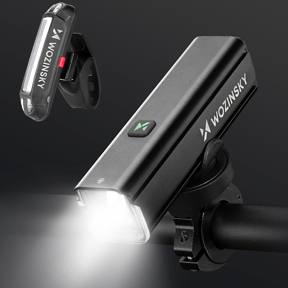 Wozinsky WSBLB3 Front (1000 lm) and Rear USB-C Bike Light Set - Black_6