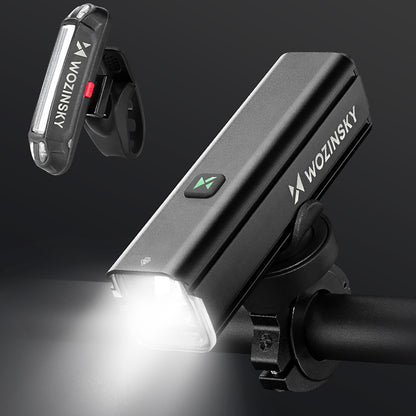 Wozinsky WSBLB3 Front (1000 lm) and Rear USB-C Bike Light Set - Black_6