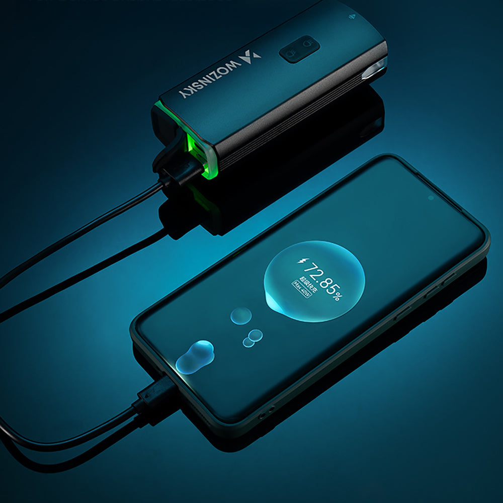 Wozinsky Front Bike Light + USB-C Cable (3000 lm) - Black_2