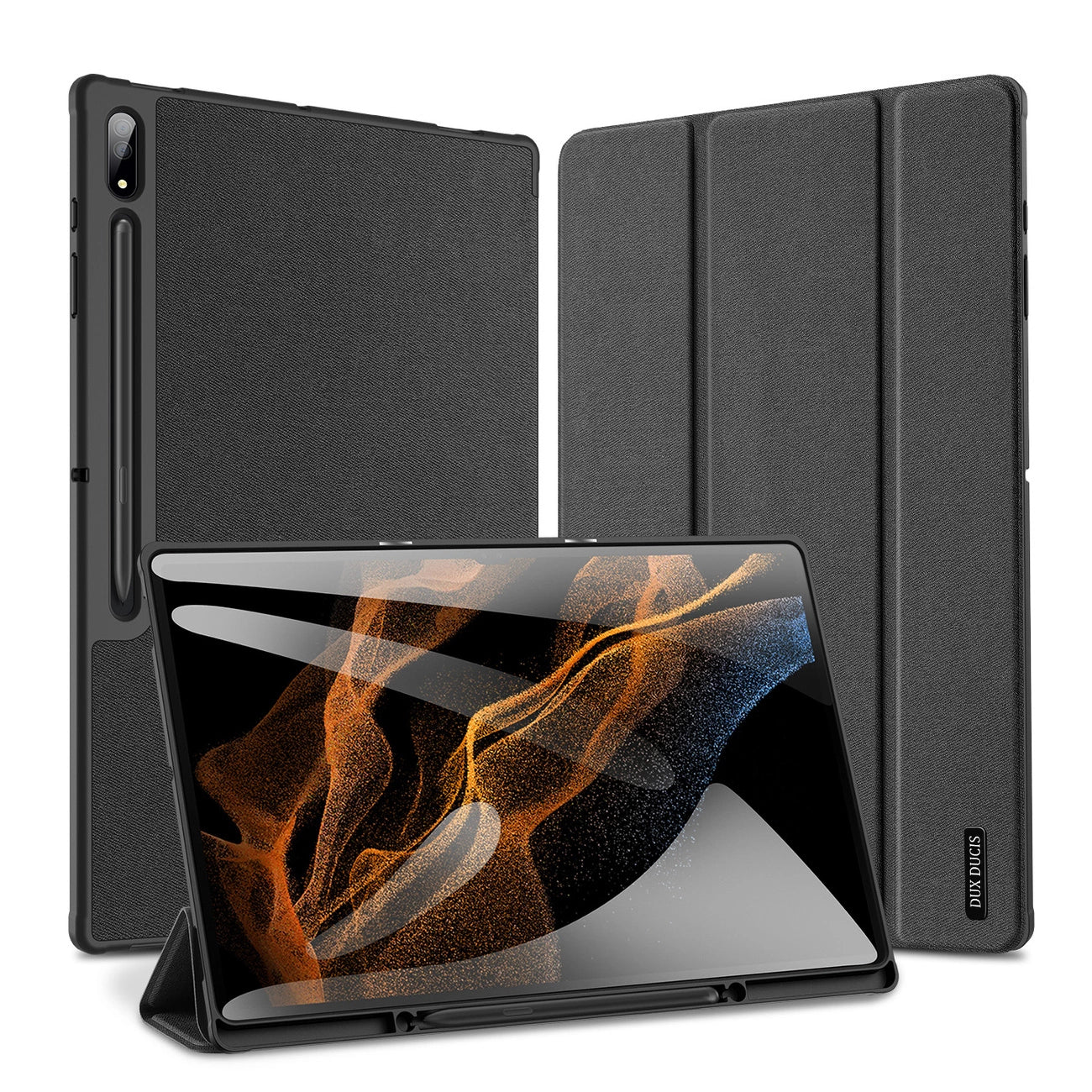 Dux Ducis Domo foldable cover for tablet with Smart Sleep function Samsung Galaxy Tab S8/S9 Ultra stand black_0