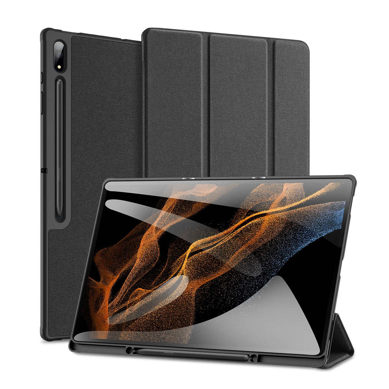 Dux Ducis Domo foldable cover for tablet with Smart Sleep function Samsung Galaxy Tab S8/S9 Ultra stand black_1