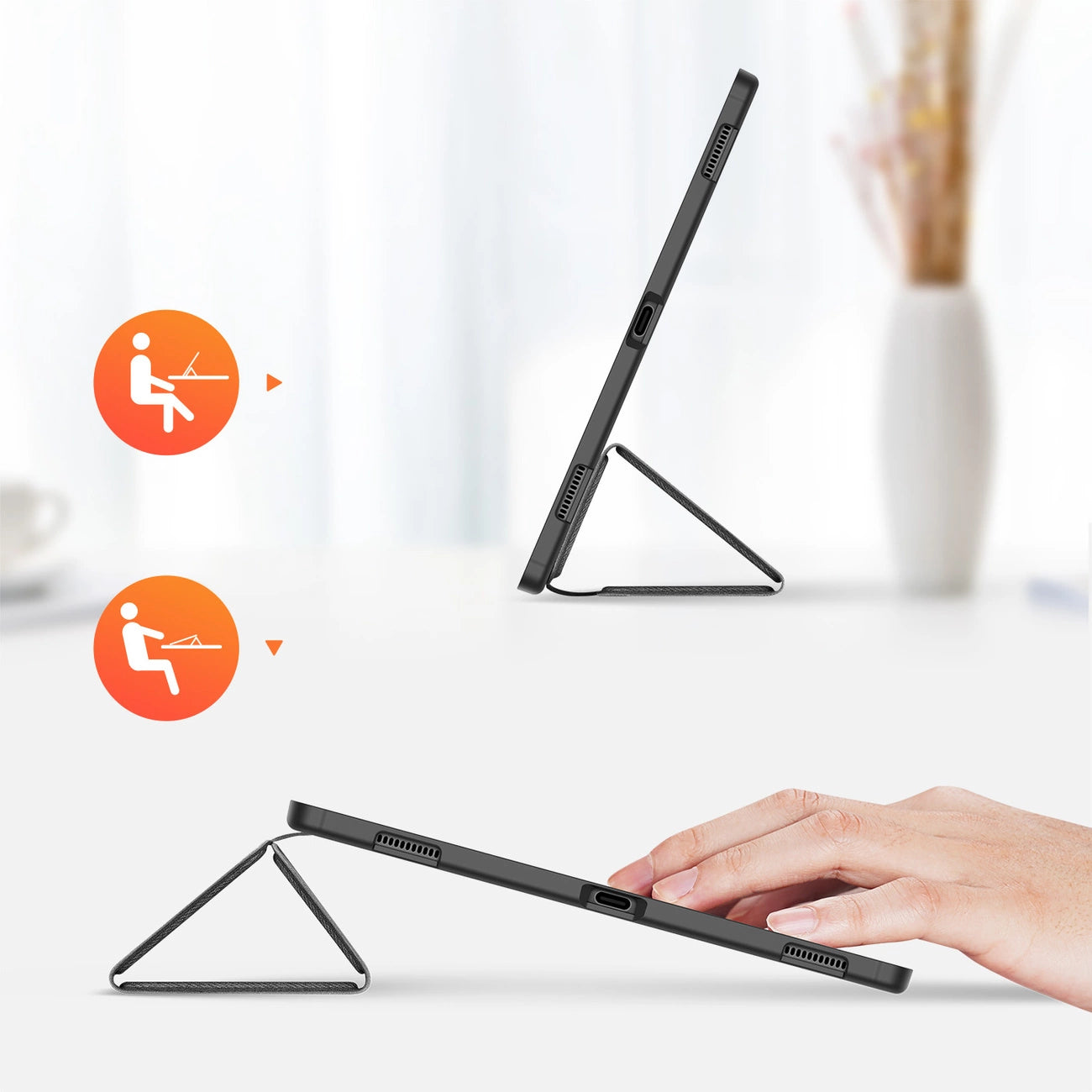 Dux Ducis Domo foldable cover for tablet with Smart Sleep function Samsung Galaxy Tab S8/S9 Ultra stand black_11