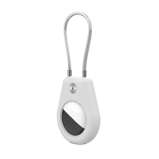 Apple AirTag Case with Steel Cable - White_0