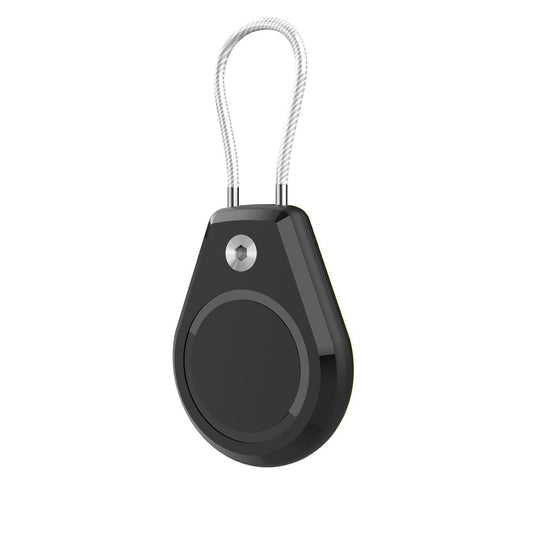 Apple AirTag Case Waterproof with Steel Cable - Black_0