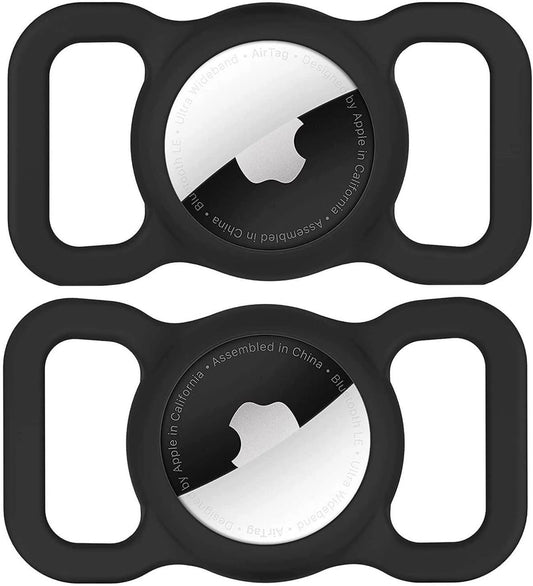 Apple AirTag Silicone Case for Dog or Cat Collar - Black_0