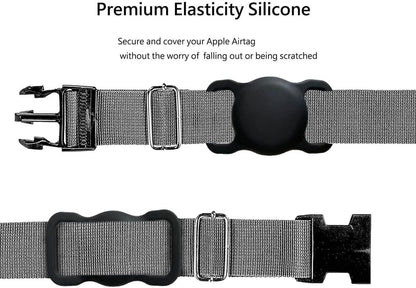 Apple AirTag Silicone Case for Dog or Cat Collar - Black_2
