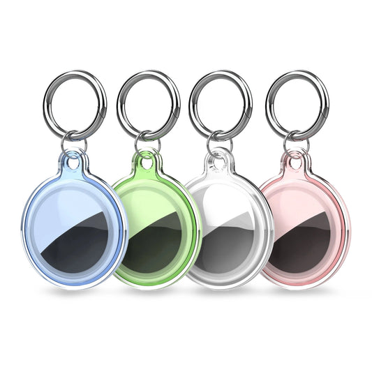 Apple AirTag waterproof case - transparent, green, blue, pink - 4 pieces_0