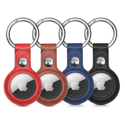 Apple AirTag PU Leather Case - Black, Brown, Red, Blue - 4 pieces_0