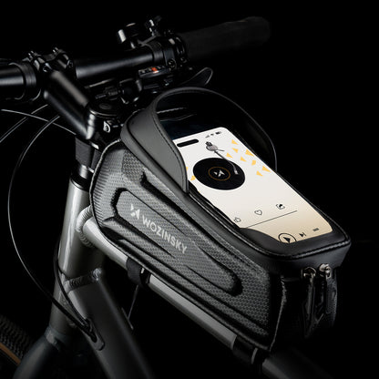 Wozinsky bicycle bag for the frame, armored, with a phone pocket, 1.7 l - black_12