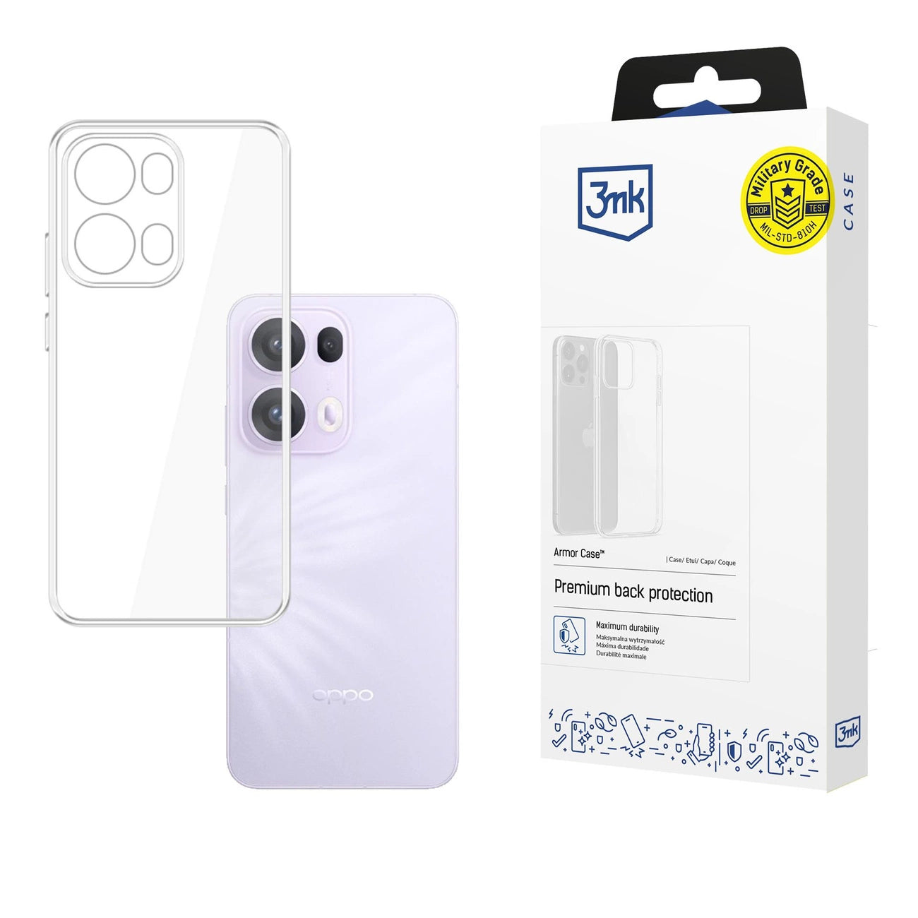 3mk Clear Case for Oppo Reno 13 Pro - transparent_0