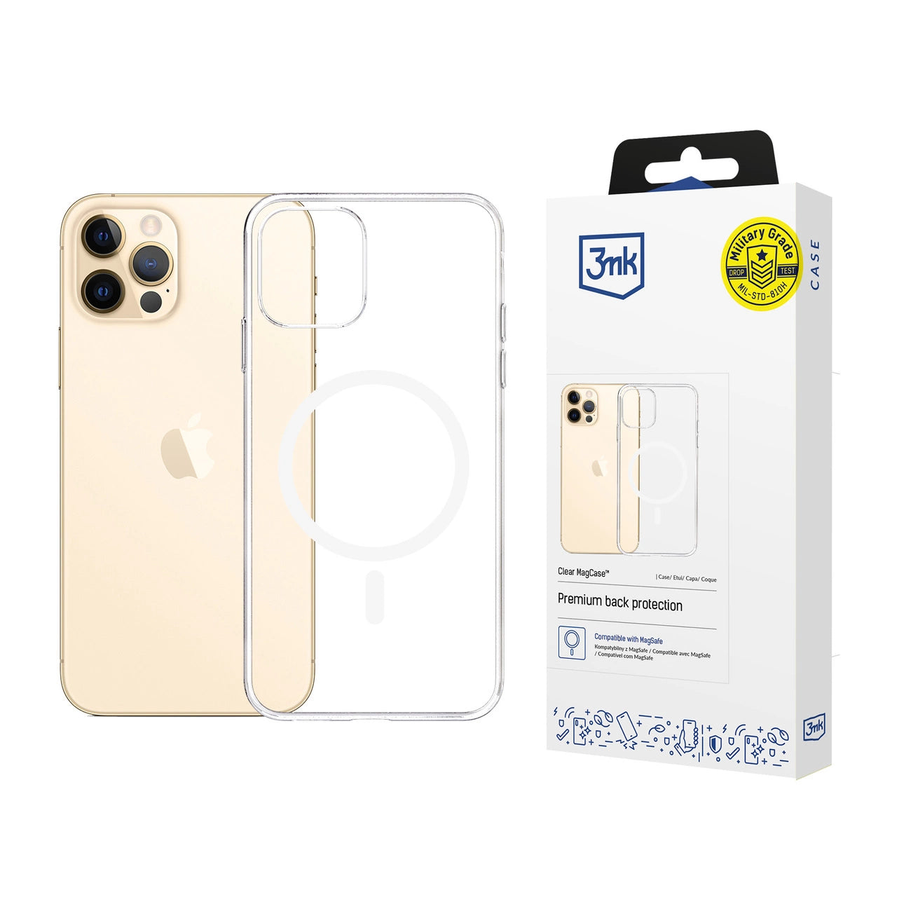 3mk Clear MagCase Case for Apple iPhone 12 Pro Max - Transparent_0