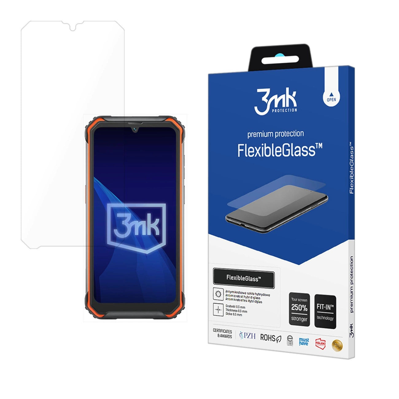 Szkło hybrydowe 3mk FlexibleGlass™ na Blackview BV7200_0