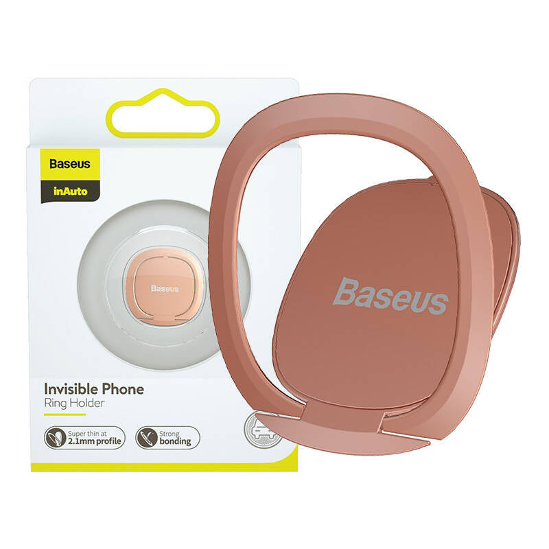 Baseus Invisible Ring holder for smartphones (rose gold)_0