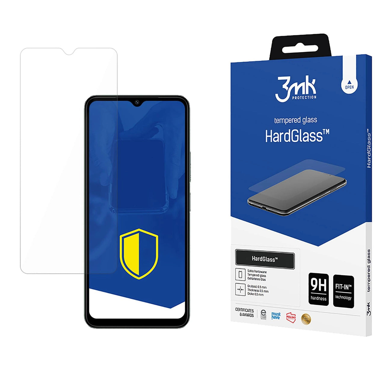 Tempered glass 3mk HardGlass for Xiaomi Redmi A3 Pro_0
