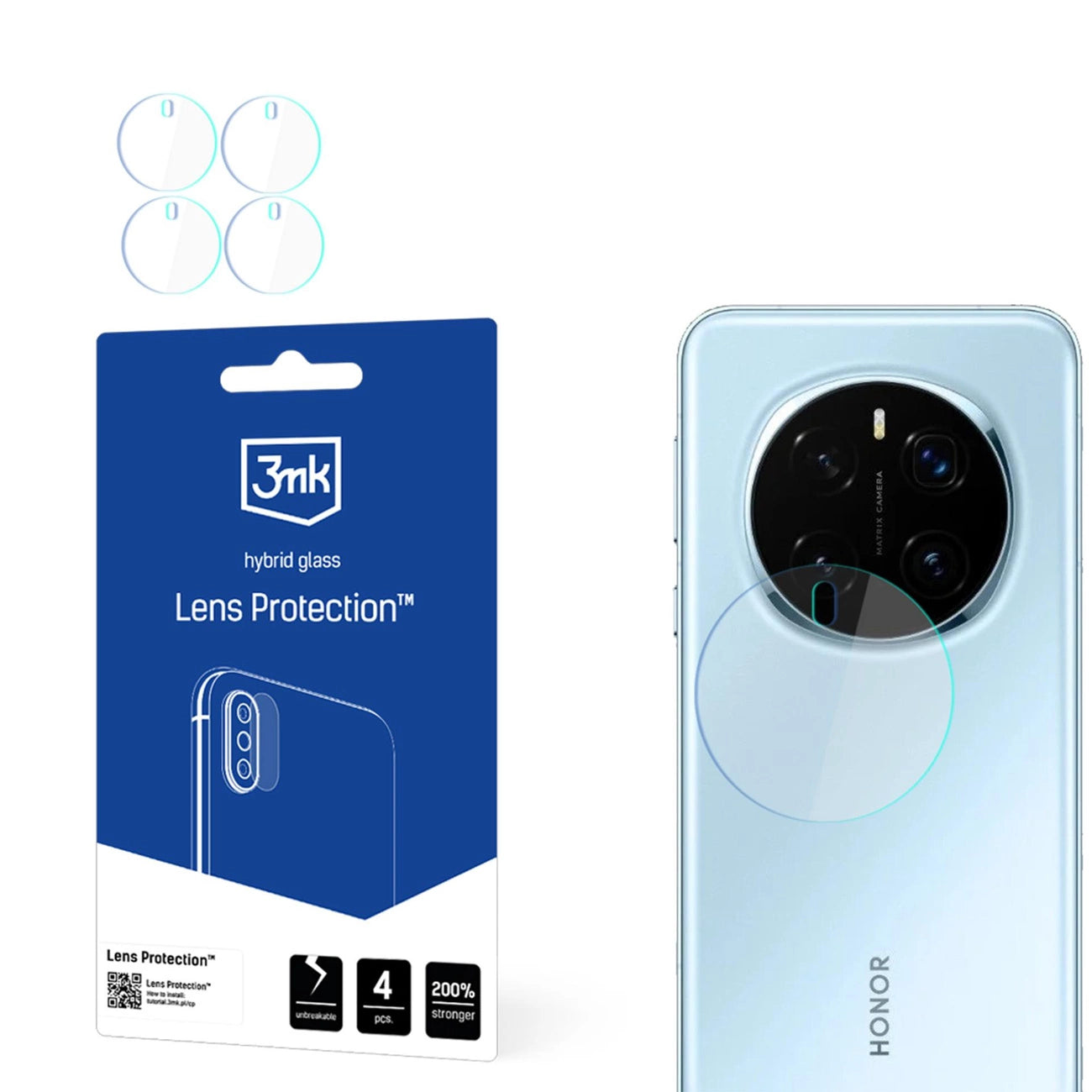 Szkło na obiektyw aparatu 3mk Lens Protection na Honor Magic 7_0