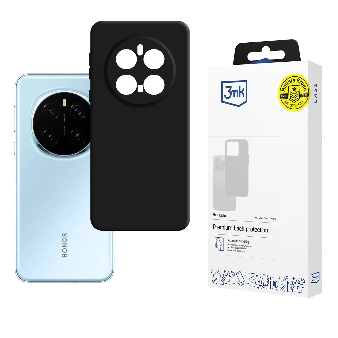 3mk Matt Case for Honor Magic 7 Pro - Black_0