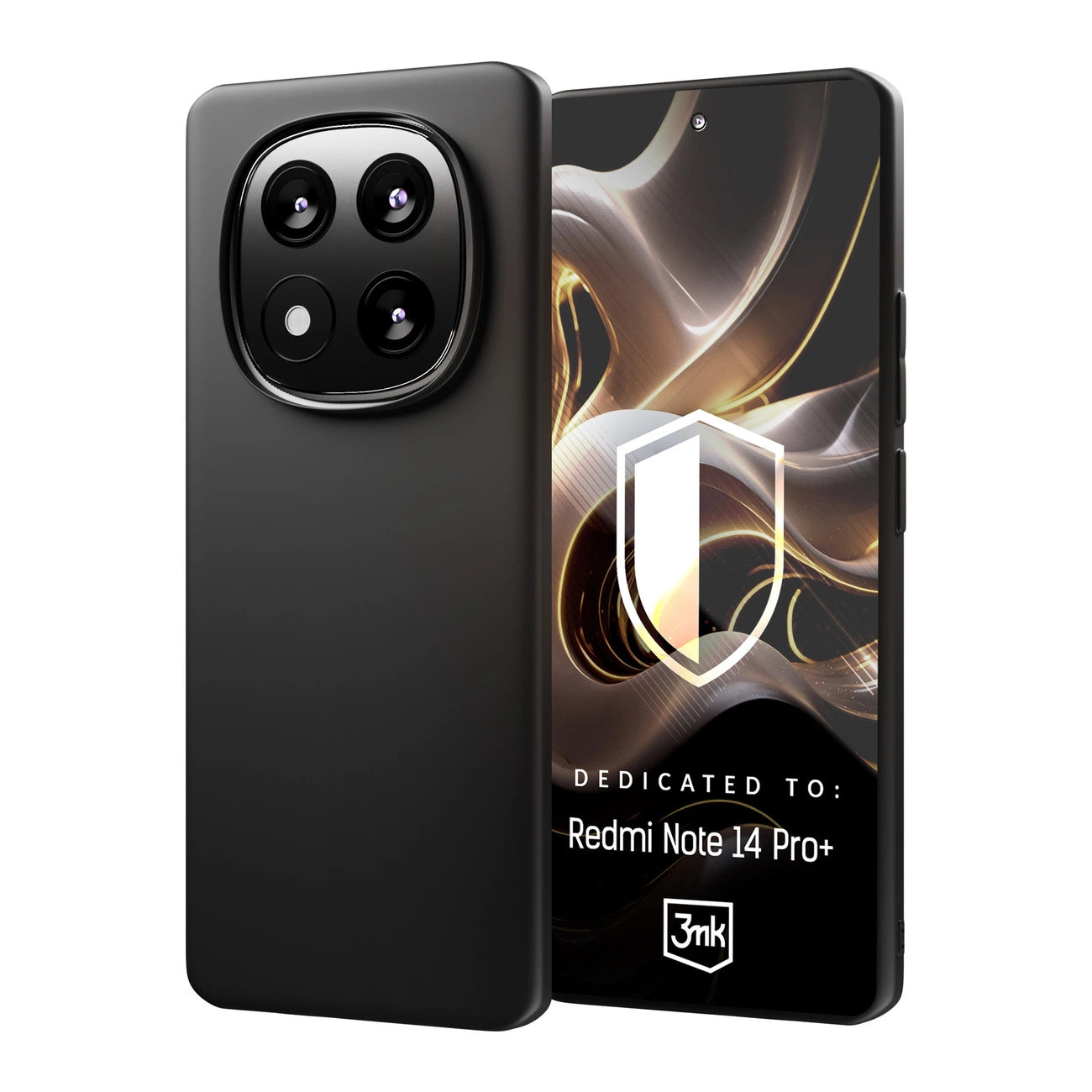 3mk Matt Case for Xiaomi Redmi Note 14 Pro+ - black_0