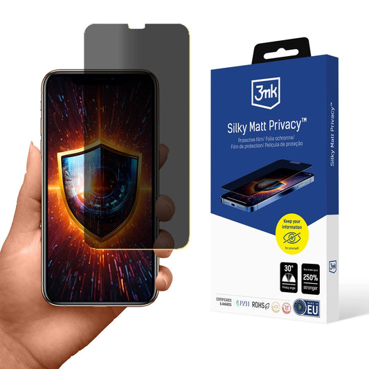 Folia ochronna prywatyzująca matowa 3mk Silky Matt Privacy na Apple iPhone XS_0