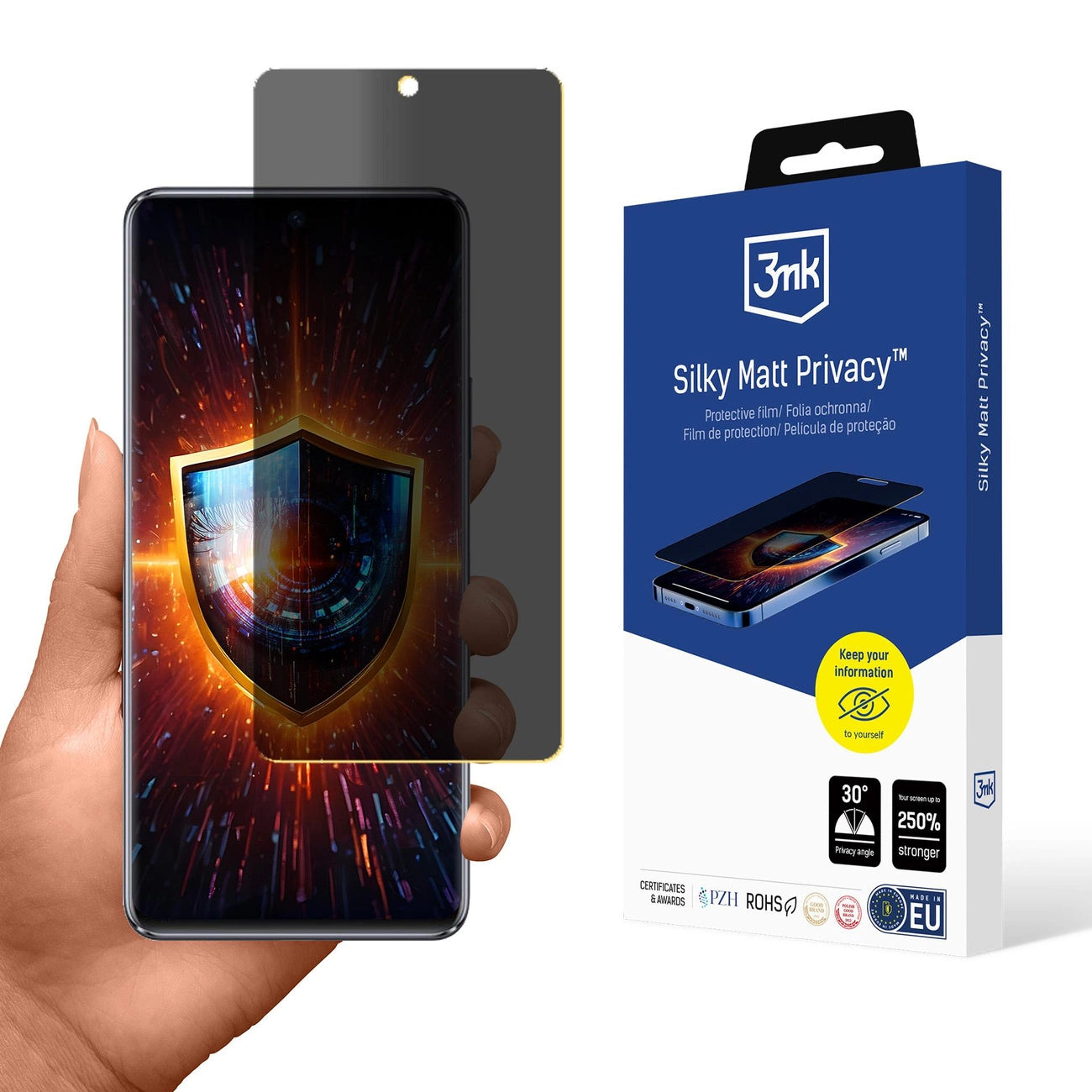 Folia ochronna prywatyzująca matowa 3mk Silky Matt Privacy na Huawei Nova 9 SE_0