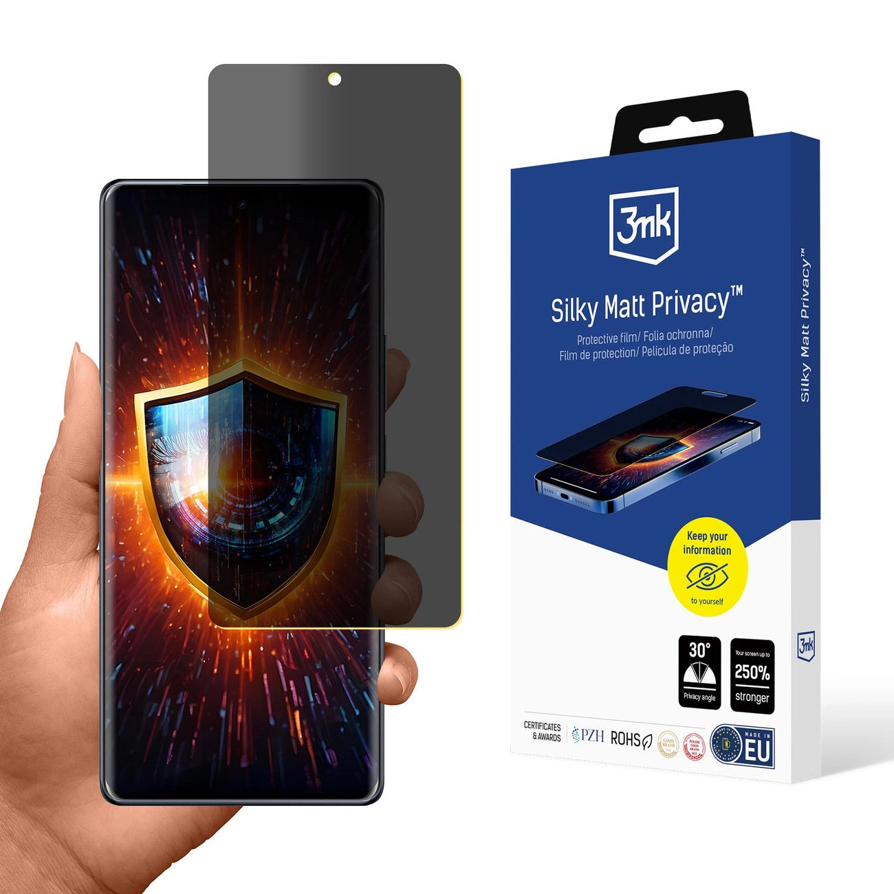 Folia ochronna prywatyzująca matowa 3mk Silky Matt Privacy na Infinix Note 40 Pro_0