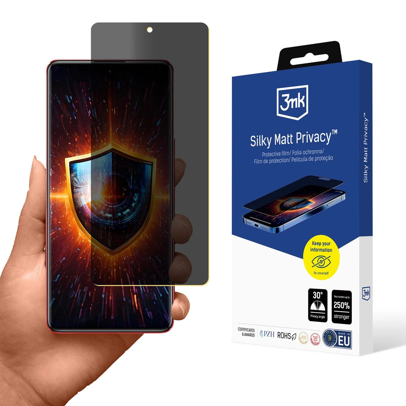 Folia ochronna prywatyzująca matowa 3mk Silky Matt Privacy na Infinix Note 30 Vip_0