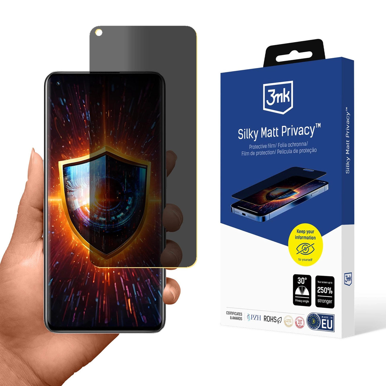 Folia ochronna prywatyzująca matowa 3mk Silky Matt Privacy na Realme GT Neo 3T_0