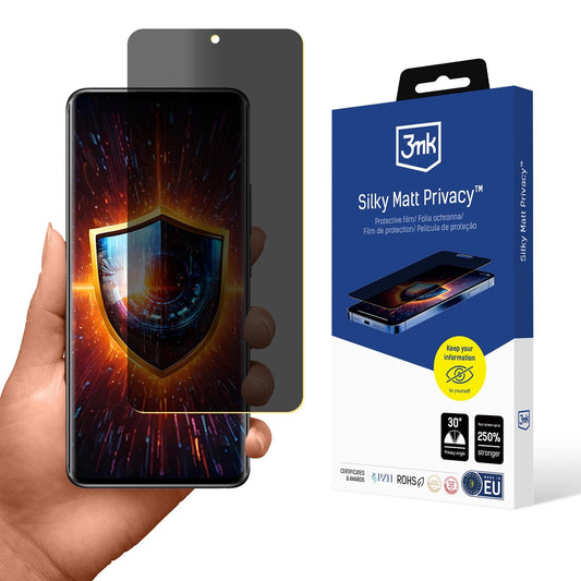 Privacy Film 3mk Silky Matt Privacy for Xiaomi Redmi Note 14 Pro+_0