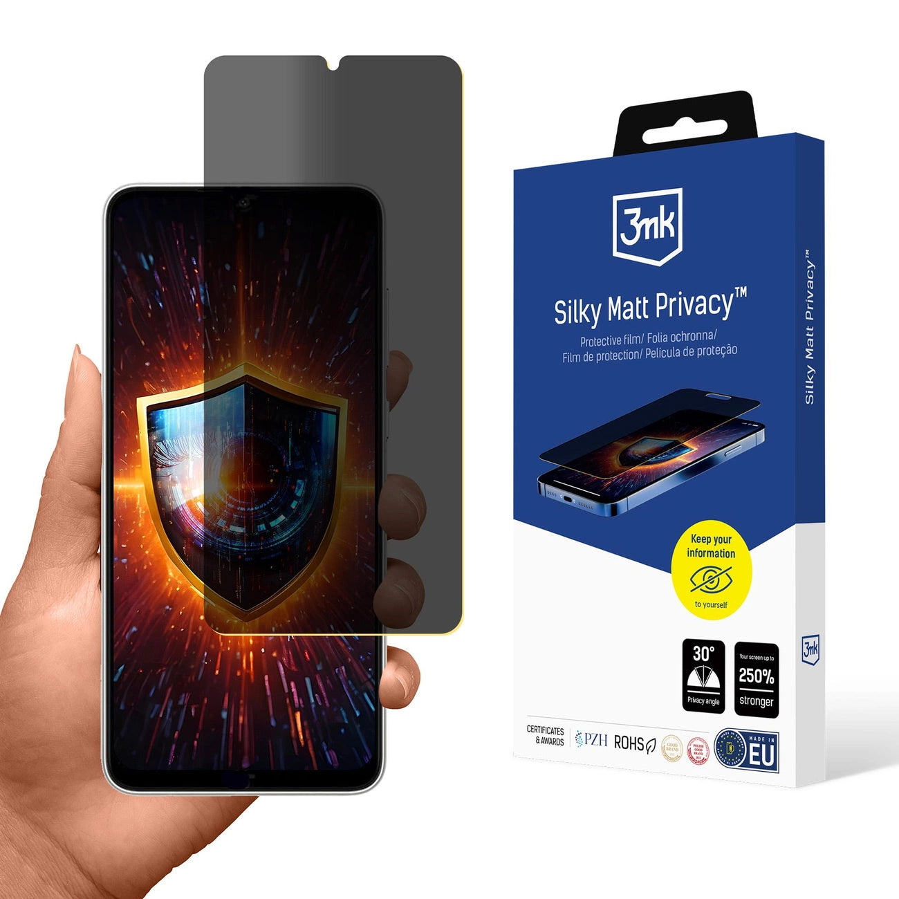 Folia ochronna prywatyzująca matowa 3mk Silky Matt Privacy na Samsung Galaxy A05_0