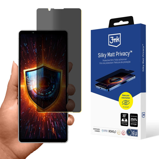 Folia ochronna prywatyzująca matowa 3mk Silky Matt Privacy na Sony Xperia 5 V_0