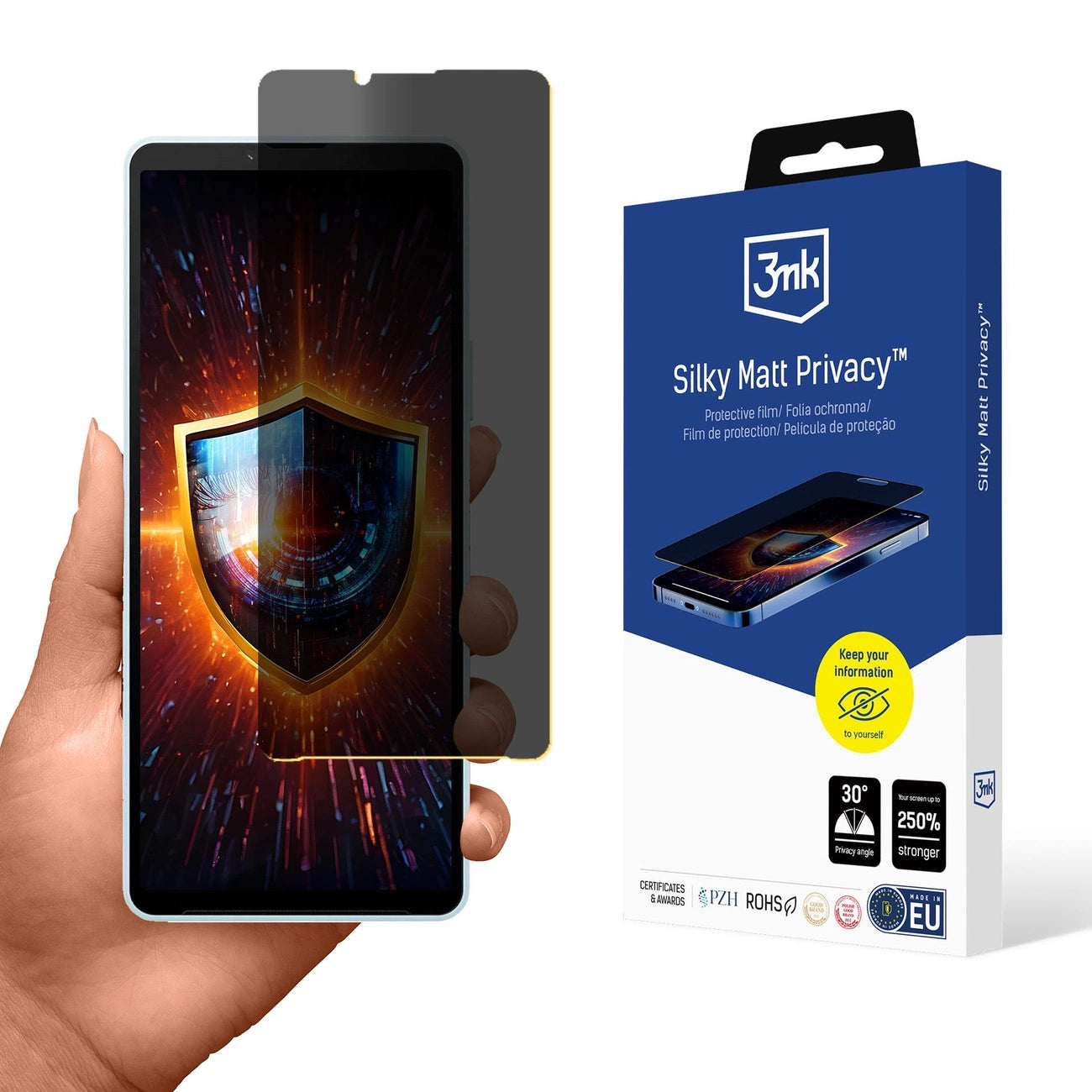 Folia ochronna prywatyzująca matowa 3mk Silky Matt Privacy na Sony Xperia 10 VI_0
