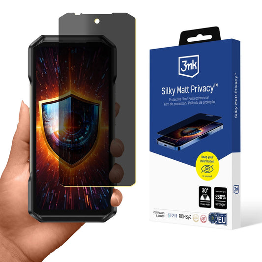 Folia ochronna prywatyzująca matowa 3mk Silky Matt Privacy na Ulefone Armor 27T Pro_0